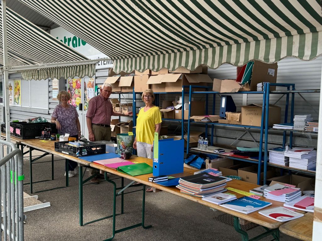 Vente de fournitures scolaires