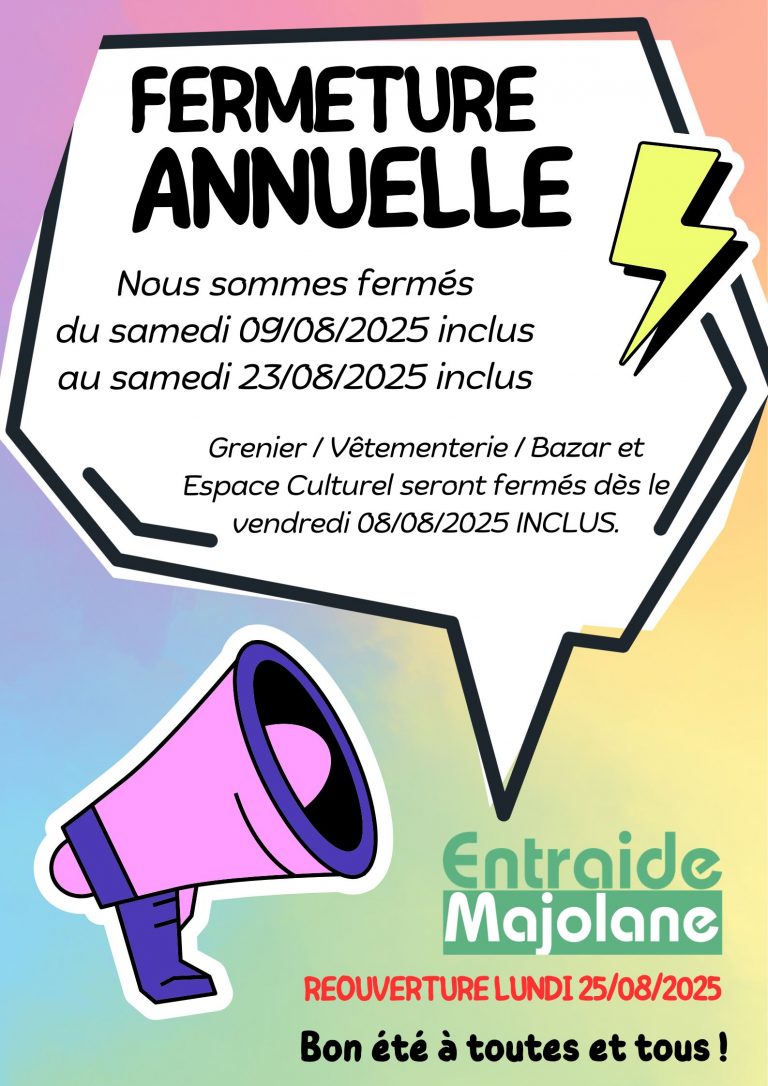Fermeture annuelle